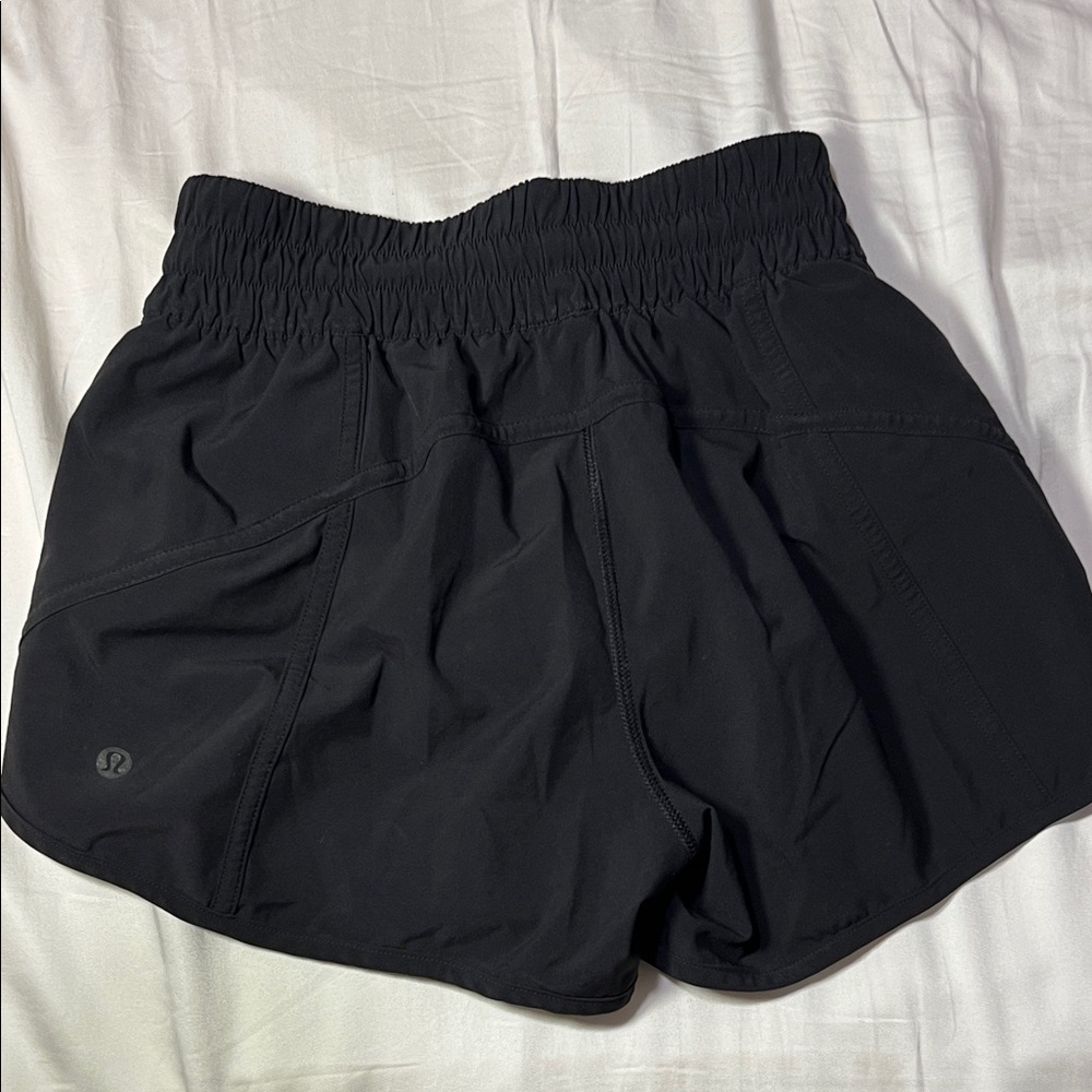 lululemon athletica track that Women's Black Athletic Shorts
